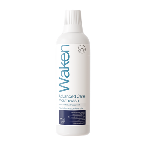 Waken Advanced Care Mouthwash 500ml, 6-in-1 alcohol-free fluoride formula