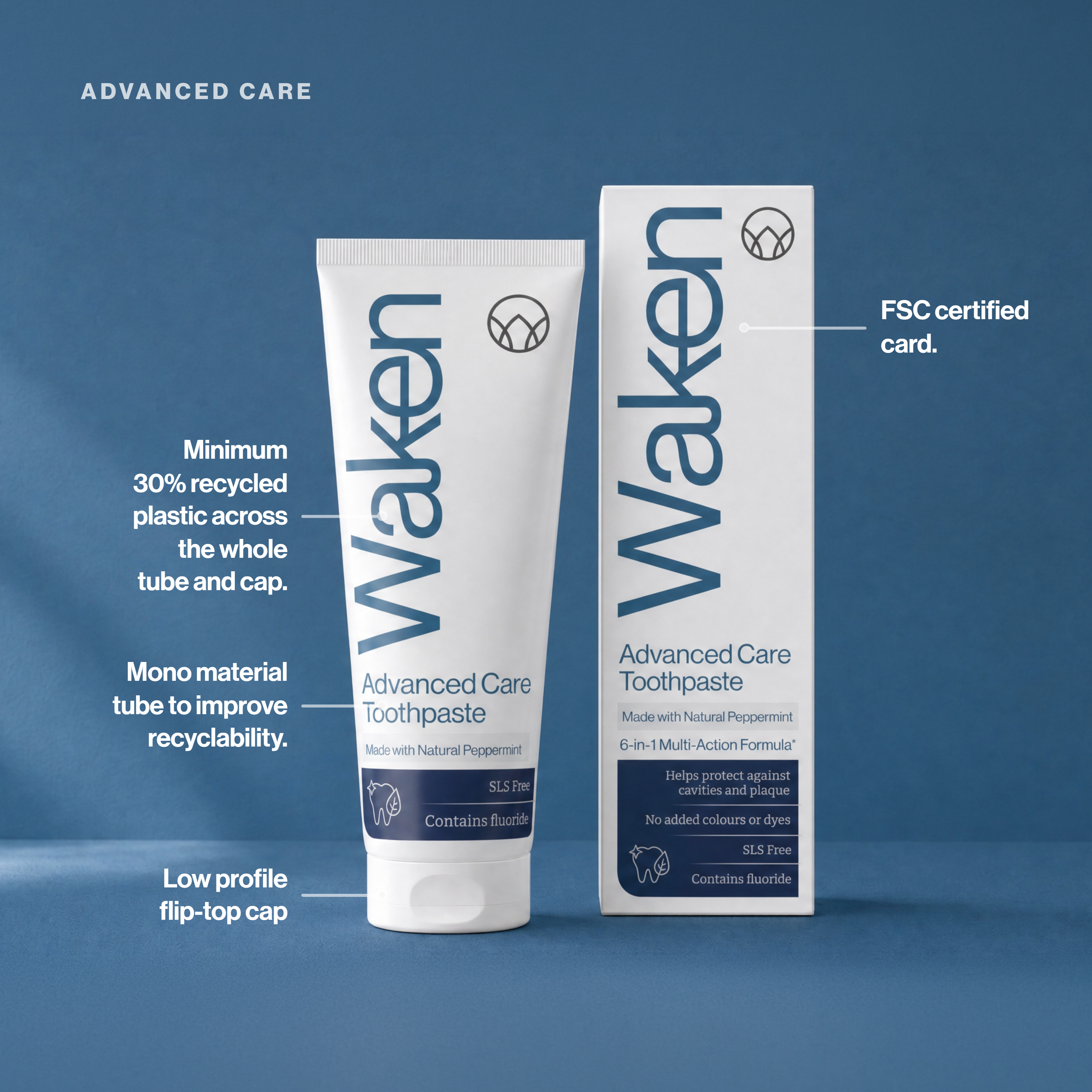 Waken Advanced Care Toothpaste 75ml