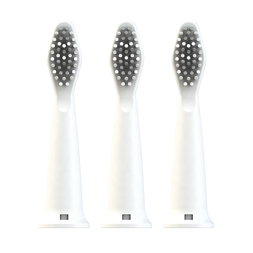 Waken Sonic Toothbrush Replacement Heads, 3-pack, up to 9 months use