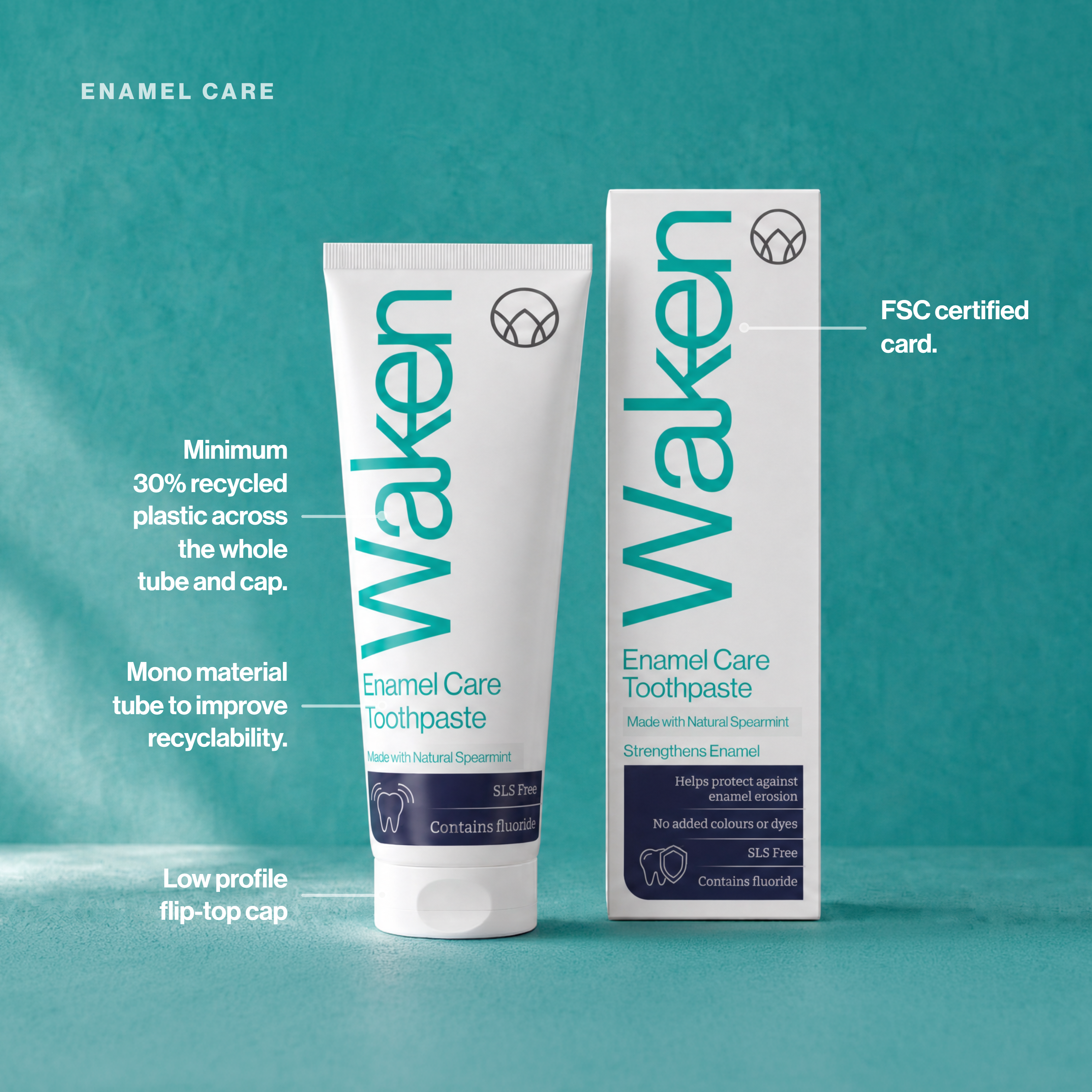 Waken Enamel Care Toothpaste 75ml