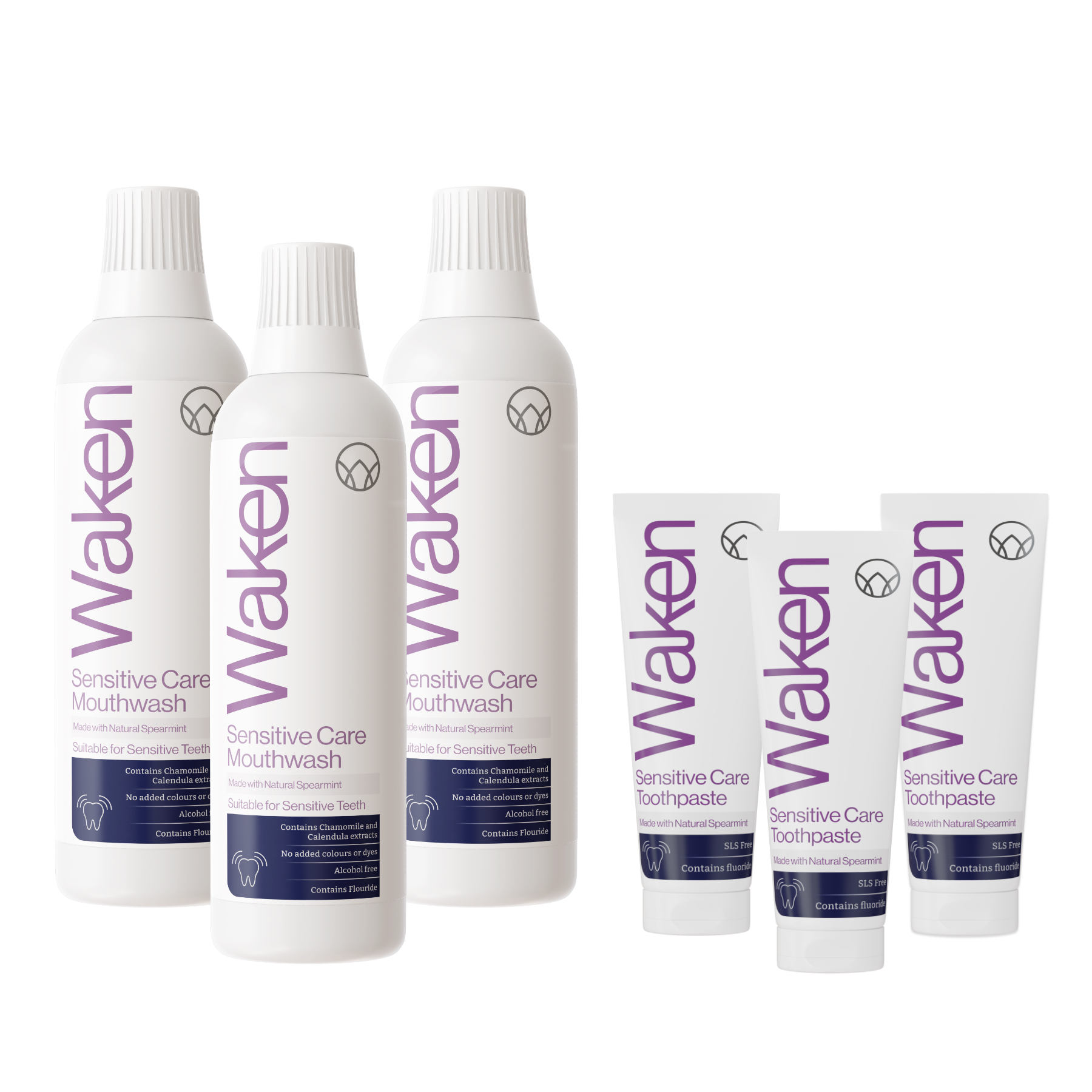 Waken Sensitive Care Saver Pack | Gentle Chamomile Bundle – Waken Mouthcare