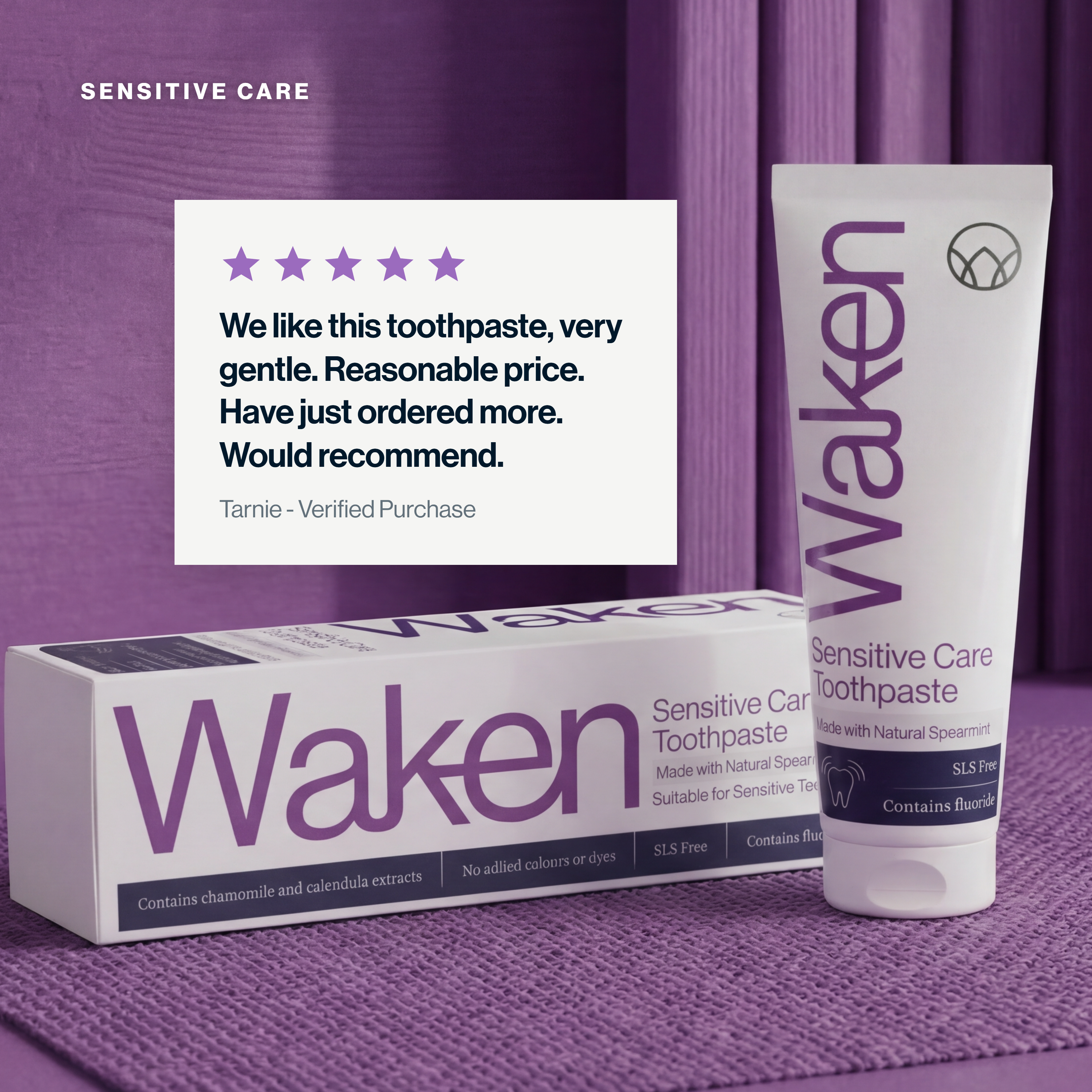 Waken Sensitive Care Toothpaste 75ml
