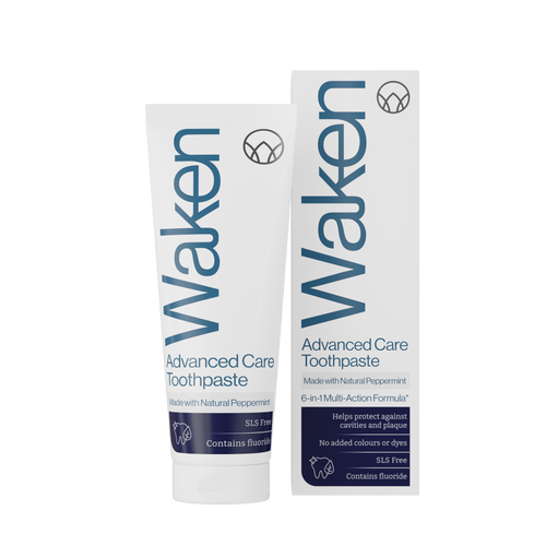 Waken Advanced Care Toothpaste 75ml, 6-in-1 daily protection, SLS-free