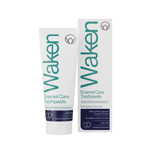 Waken Enamel Care Toothpaste 75ml, 12hr enamel protection, SLS-free