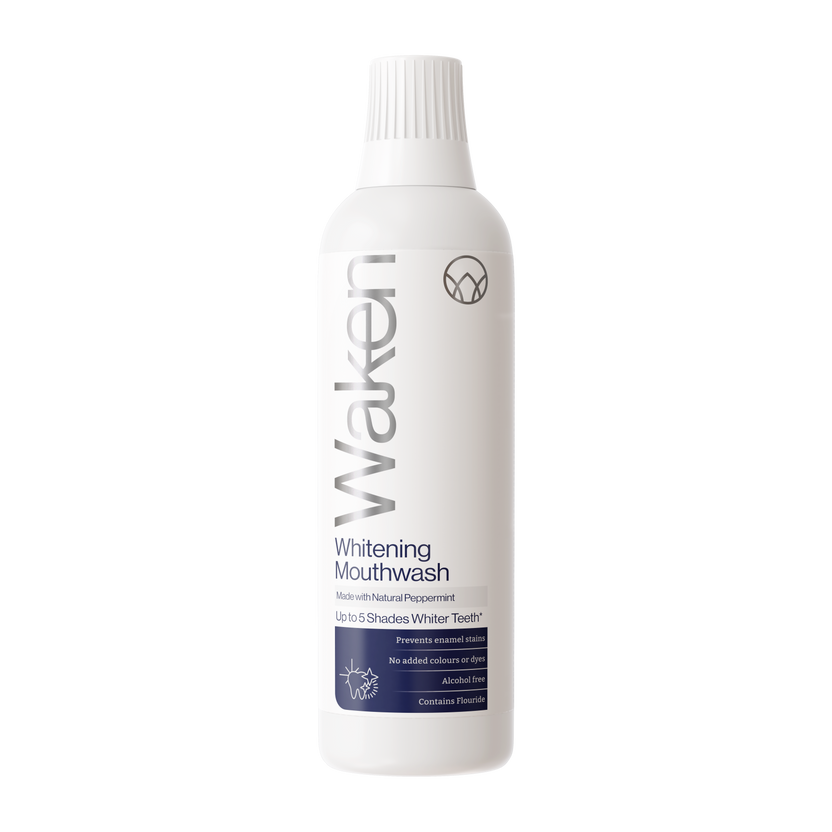 Waken Whitening Mouthwash 500ml | Plant Enzymes, Brighter Smile – Waken Mouthcare