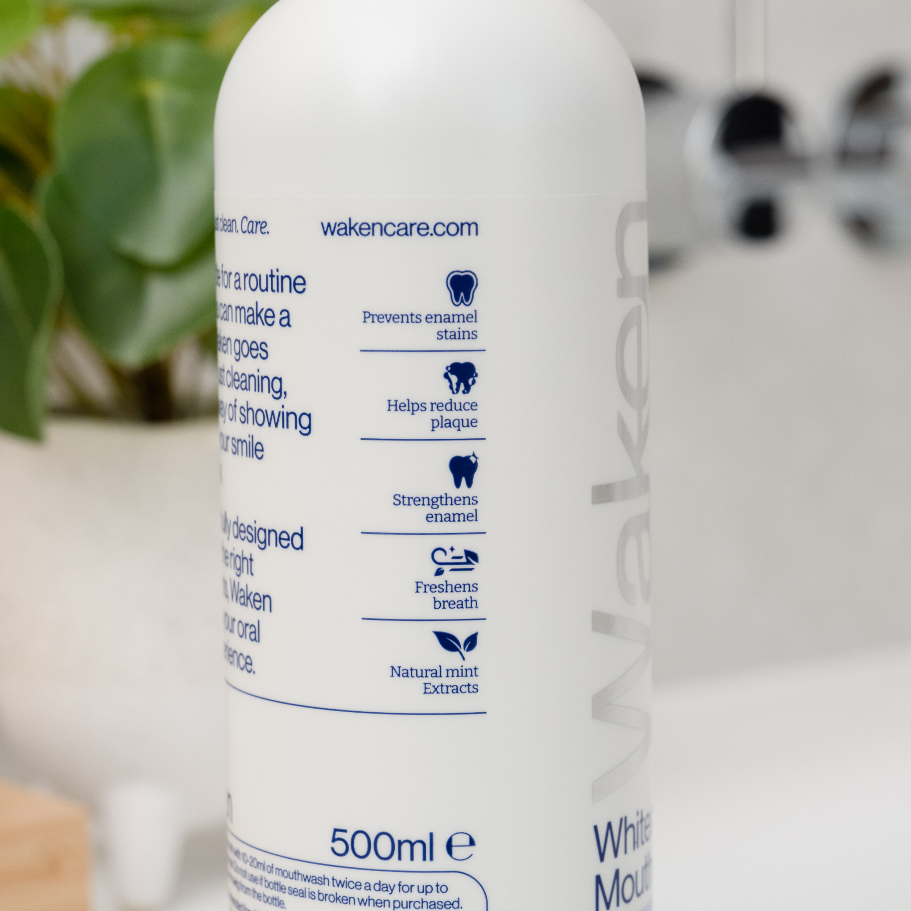 Waken Whitening Mouthwash 500ml