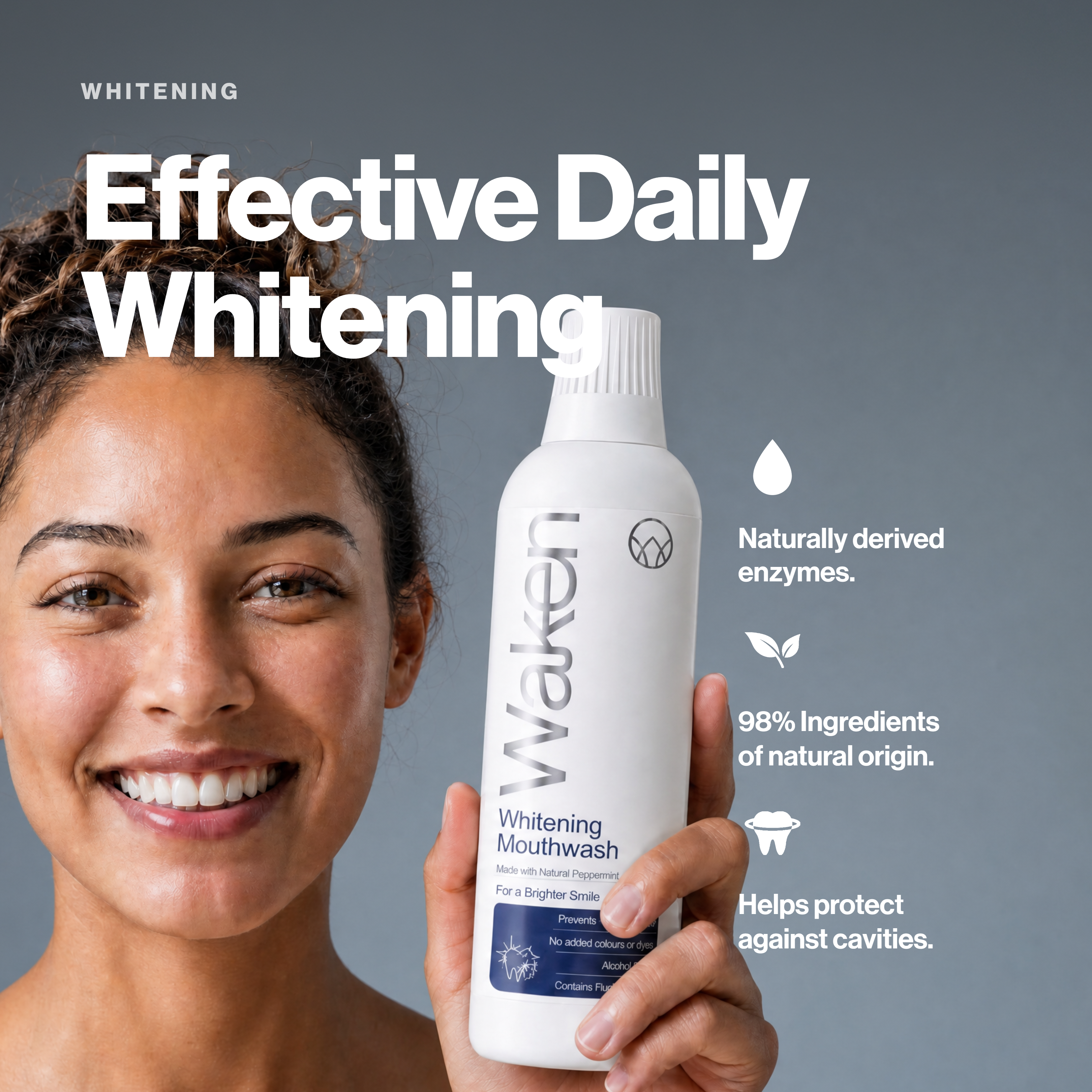 Waken Whitening Mouthwash 500ml
