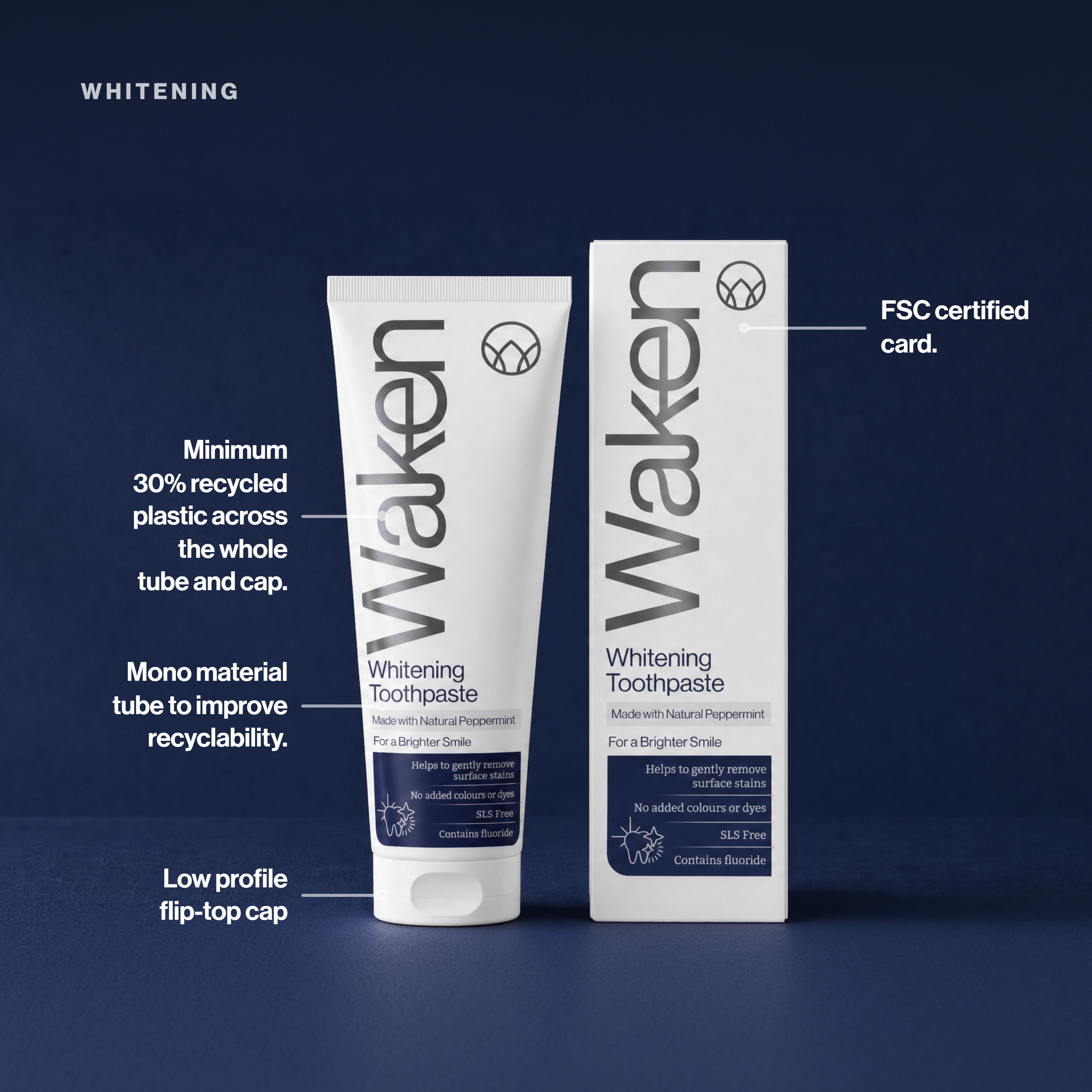 Waken Whitening Toothpaste 75ml