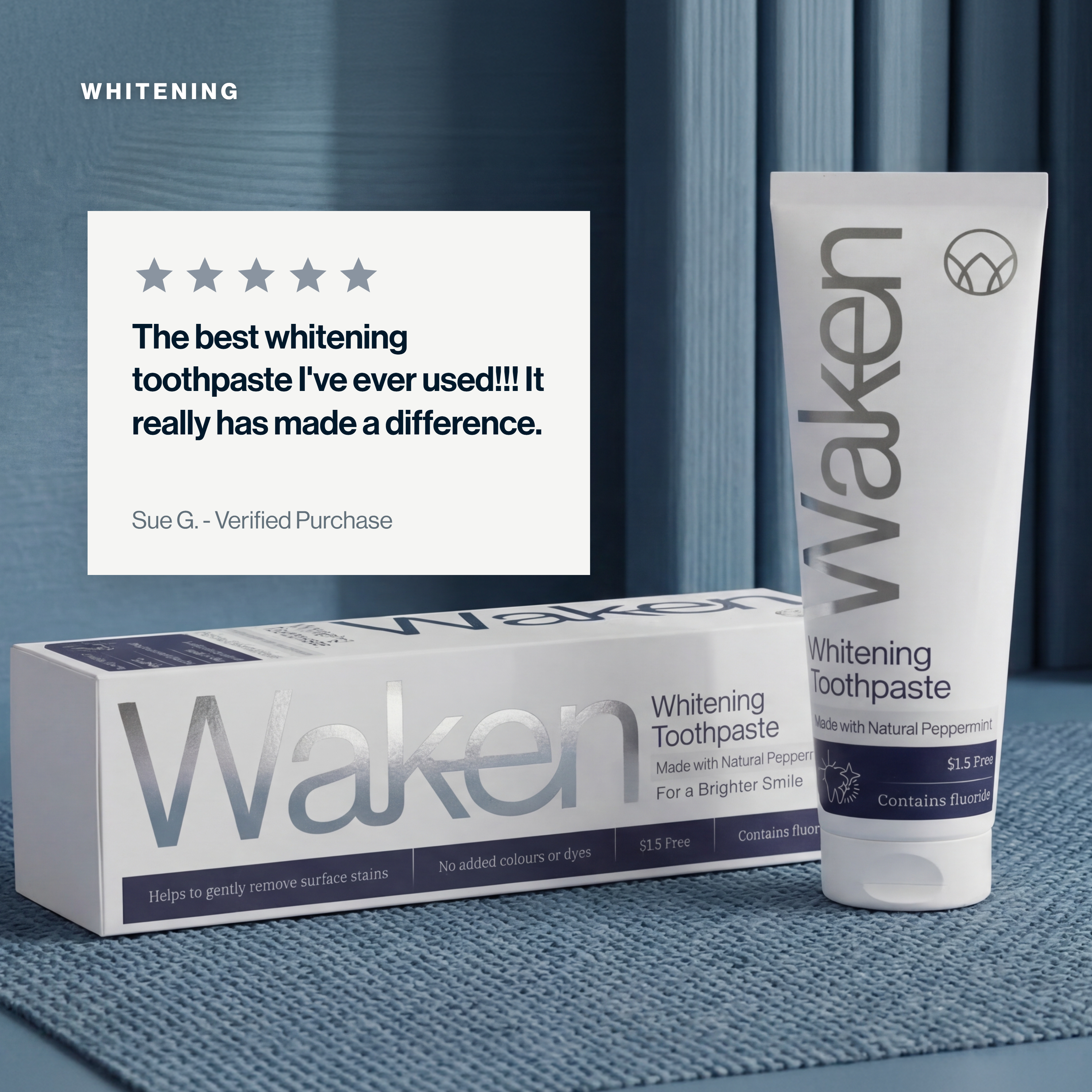 Waken Whitening Toothpaste 75ml